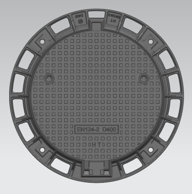 Tapa de drenaje redonda de hierro fundido