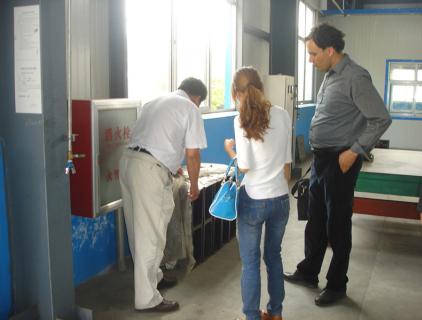 Foreign customers visit