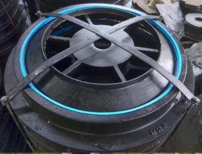 Tapa de alcantarillado de hormigón con junta de goma